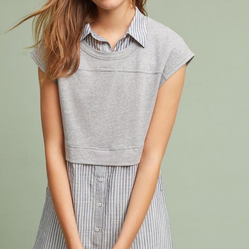 Anthropologie Londra Layered Top by Postmark NWT